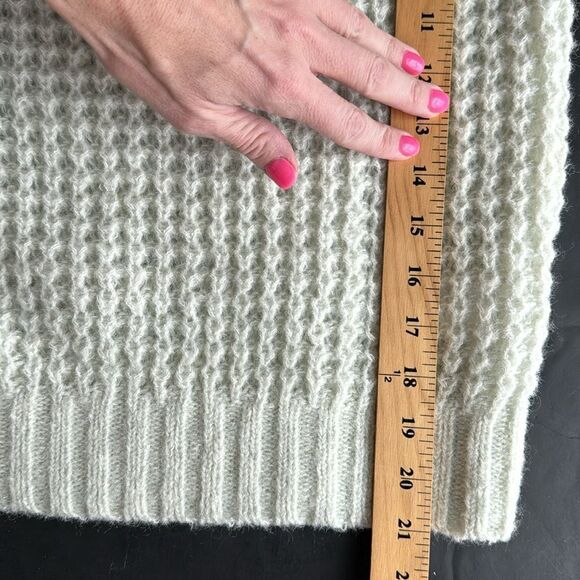 Anthropologie Maeve Dionne Sweater Women's‎ XS Mint Green Nylon Bell Sleeve Soft - Picture 15 of 15